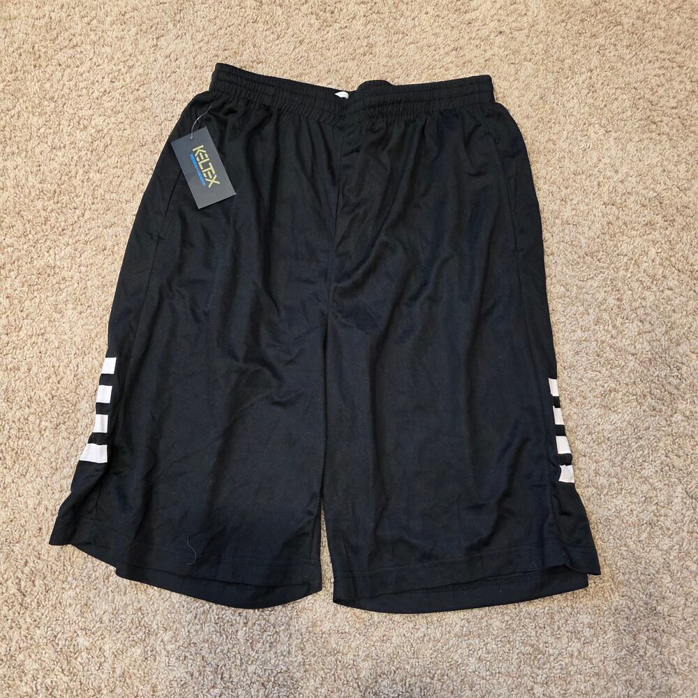 NWT Keltex black athletic shorts sz L